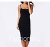 Summer Style O Neck Spaghetti Strap Backless Bar Dress